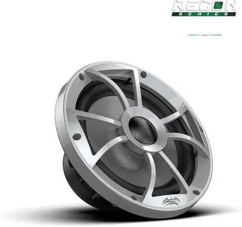الأصوات الرطبة | Recon 8-BG RGB | مكبرات صوت مكونة عالية الإخراج 8 بوصة بحرية مع مصبغة أسود وإضاءة RGB الخلفية in Saudi Arabia