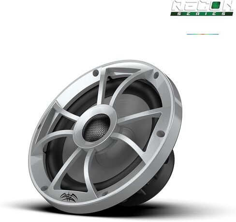 الأصوات الرطبة | Recon 8-BG RGB | مكبرات صوت مكونة عالية الإخراج 8 بوصة بحرية مع مصبغة أسود وإضاءة RGB الخلفية in Saudi Arabia