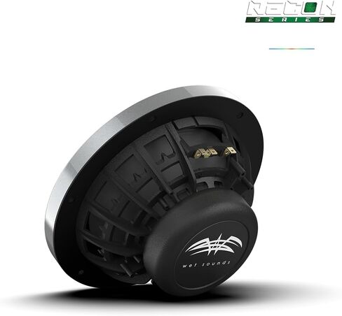 الأصوات الرطبة | Recon 8-BG RGB | مكبرات صوت مكونة عالية الإخراج 8 بوصة بحرية مع مصبغة أسود وإضاءة RGB الخلفية in Saudi Arabia