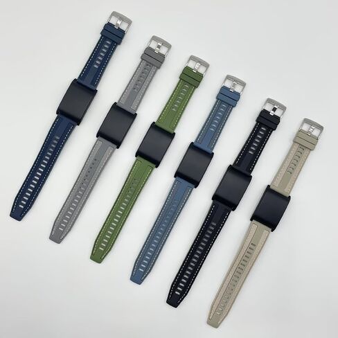 أشرطة رياضية من السيليكون لـ Whoop 4.0 و Whoop 3.0 ، [Silicone and Nylon Composite Design] حزام بديل قابل للتعديل من السيليكون للنساء للنساء in Kuwait