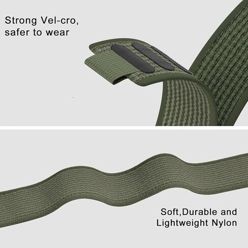 Trail Loop Nylon 22mm Watch Bands Compatible with Amazfit Bip 6/5,Soft Breathable Adjustable Woven Sports Replacement Strap for Amazfit GTR 4/3/3 Pro/2/2e/47mm/Balance Men Women in Kuwait