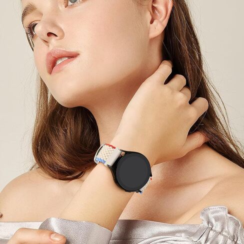 Meliya Magnetic Magnetic Braided Nylon Band لـ Garmin Vivoactive 6/Vivoactive 5/Vivoactive 3 Watch Bands ، حزام بديل تمتد 20 مم لـ Venu/Venu SQ ، Forerunner 55/158/165/245/645 ، Galaxy Watch 7/6/5/4 in Saudi Arabia