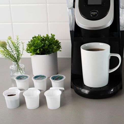 Ifillcup PODS-48 Red Fillable Coffee Pods للاستخدام في Keurig Brewers. يعمل في كل من البيرة الفردية والخمسة. رواسب صفر لمضاعفة تذوق كبيرة. in Kuwait