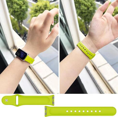 Super Soft Bands Compatible for Huawei Band 9 (8/9/10) Straps Replacement with Pin-and-Tuck Closure Fits Perfectly for Huawei Wristband 10/9/8 Smartwatch, Band Change with Metal Connecting Adapters in Saudi Arabia
