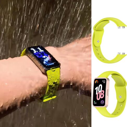 Super Soft Bands Compatible for Huawei Band 9 (8/9/10) Straps Replacement with Pin-and-Tuck Closure Fits Perfectly for Huawei Wristband 10/9/8 Smartwatch, Band Change with Metal Connecting Adapters in Saudi Arabia