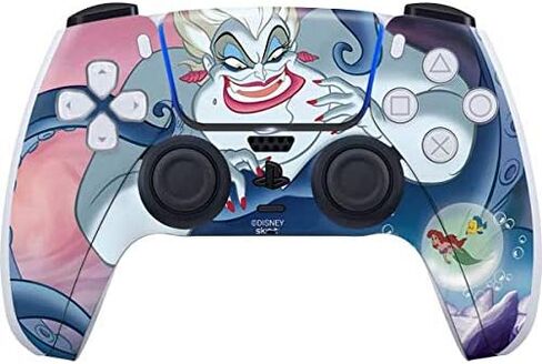 Skinit Decal Gaming Skin Compatible with PS5 Controller - Officially Licensed Disney Villains Sleeping Beauty and Maleficent Art Design in Saudi Arabia
