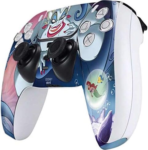 Skinit Decal Gaming Skin Compatible with PS5 Controller - Officially Licensed Disney Villains Sleeping Beauty and Maleficent Art Design in Saudi Arabia