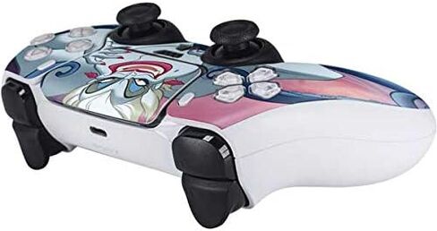 Skinit Decal Gaming Skin Compatible with PS5 Controller - Officially Licensed Disney Villains Sleeping Beauty and Maleficent Art Design in Saudi Arabia