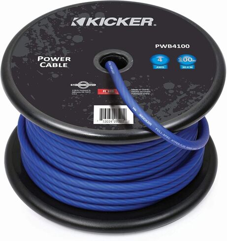 Kicker 46PWB4100 PWB4100 4AWG Power Wire, 100FT, Blue in Saudi Arabia
