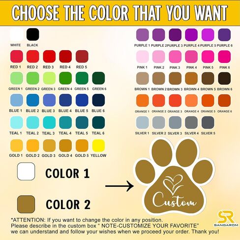 Custom Paw Pet Sticker Personalized Heart Name Pet Paw Cat and Dog Lover Waterproof Vinyl Sticker for Water Bottle Laptop Hard Hat Tumbler Cup Cars Birthday Gift for Her Him V7 in Saudi Arabia