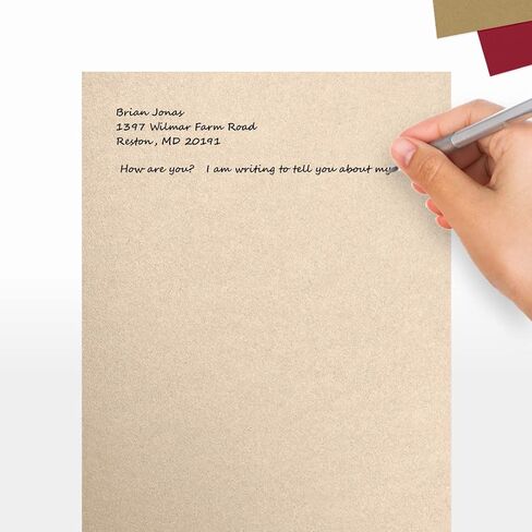 8 1/2 x 11 Cardstock - Champagne Metallic (50 Qty.) | Perfect for creating Business Cards, Layer Cards, Invitations, Crafts, various Artistic purposes and so much more! | 105lb Cover | 81211-C-M08-50 in Saudi Arabia