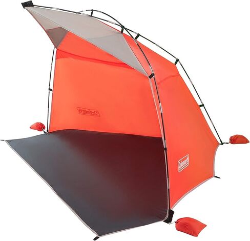 Coleman Skyshade Large Portable Sun Shelter, Easy Setup with Pre-Attached Poles, Beach Canopy Provides Cover from Sand & Sun in Saudi Arabia