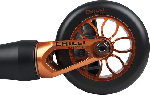 سكوتر تشيلي ريبر عالي الجودة للاستخدام في عمر 13 سنوات فما فوق، عجلات 110 مم، قضيب حديد مقوى، ضغط تشيلي سبايدر هيك، تم تجميعها مسبقًا in Kuwait