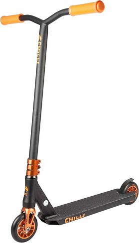 سكوتر تشيلي ريبر عالي الجودة للاستخدام في عمر 13 سنوات فما فوق، عجلات 110 مم، قضيب حديد مقوى، ضغط تشيلي سبايدر هيك، تم تجميعها مسبقًا in Kuwait