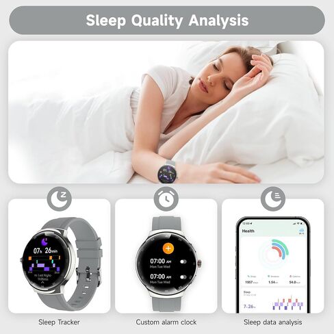 Smart Watches for women,1.43" AMOLED Fitness Tracker,GPS Waterproof Smartwatch,Make/Answer Calls Digital women Watches,150+ Sports Mode Heart Rate/SpO2/Sleep Monitor,Android and iPhone,2 Bands in Kuwait