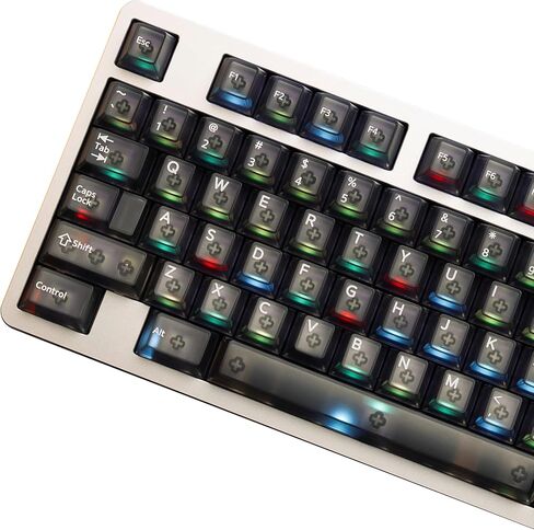 Daixiahu Amber Desporsils keycaps ، 150 مفاتيح مجموعة مفاتيح المفاتيح ، ملف تعريف الكرز المخصص للمفاتيح المخصصة للكرز Gateron MX Switch لوحة المفاتيح الميكانيكية المواد + طلاء خاص in Kuwait