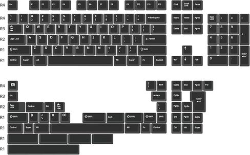 Daixiahu Amber Desporsils keycaps ، 150 مفاتيح مجموعة مفاتيح المفاتيح ، ملف تعريف الكرز المخصص للمفاتيح المخصصة للكرز Gateron MX Switch لوحة المفاتيح الميكانيكية المواد + طلاء خاص in Kuwait