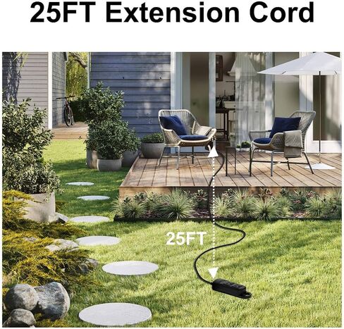 Outdoor Power Strip Weatherproof 50 Ft Extension Cord Power Strip,2 AC Outlets,IPX4 Waterproof and Electric Shock Protection for Camping, Home, Garden, Office in Saudi Arabia