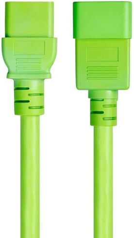 Monoprice Power Extension Cable/Cord - 8 Feet - Blue | 12AWG 20A (IEC 60320 C19 to IEC 60320 C20) in Saudi Arabia