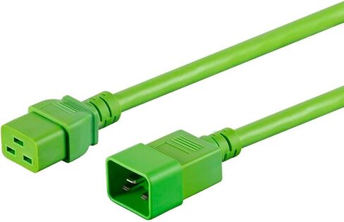 Monoprice Power Extension Cable/Cord - 8 Feet - Blue | 12AWG 20A (IEC 60320 C19 to IEC 60320 C20) in Saudi Arabia