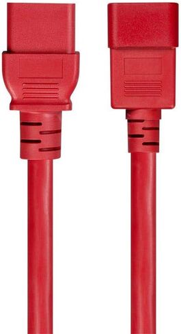 Monoprice Power Extension Cable/Cord - 8 Feet - Blue | 12AWG 20A (IEC 60320 C19 to IEC 60320 C20) in Saudi Arabia