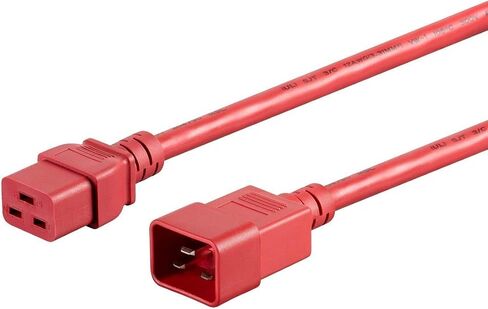 Monoprice Power Extension Cable/Cord - 8 Feet - Blue | 12AWG 20A (IEC 60320 C19 to IEC 60320 C20) in Saudi Arabia