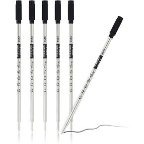 CROSS Ballpoint Pen Refills, Medium Point, Black Ink, 2 Per Pack, 3 Packs Total, 8513-2