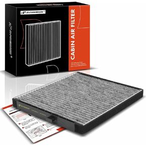 A-Premium Cabin Air Filter with Activated Carbon Compatible with Chevrolet Aveo 2004-2011, Aveo5 2006-2011 & Pontiac G3 2009-2010, G3 Wave 2009, Wave 2005-2008, Wave5 2005-2007, Replace# 96435888