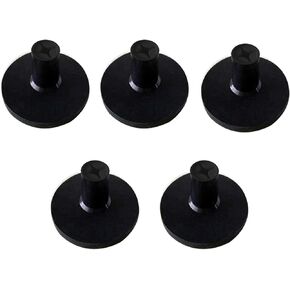 Rubber Golf Tees Golf Rubber Tee Driving Range Value 5 Pack for Indoor/Outdoor Practice Mat Adaptor Size 1.5'' Rubber Tees for Golf Mats Black Tee Holder for Hitting Mats and Simulator Use