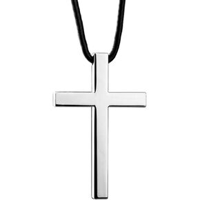 Simple Cross Pendant Rear View Mirror Accessories, Premium Alloy Cross Car Hanging Ornament, Car Mirror Hanging Accessories, Cute Car Decor Rearview Mirror Charm- Big Size