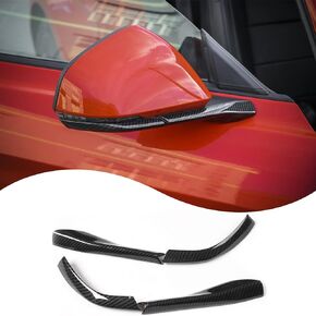 RT-TCZ Rearview Side Mirror Decoration Trim Cover Accessories for Ford Mustang 2015 2016 2017 2018 2019 2020 2021 2022 (Black)