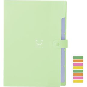 CLOUDIA Letter A4 Paper Expanding File Folder - Pockets Accordion Document Organizer (Black)
