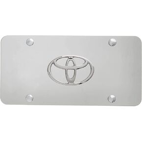 Au-TOMOTIVE GOLD Toyota 3D Logo Chrome Steel License Plate