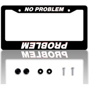 Adventure Awaits License Plate Frame Mountain Forest License Plate Frames Personalise Stainless Steel Funny Design Compatible with Standard License Plate Holder for USA and Canada 6 X 12 with Screws