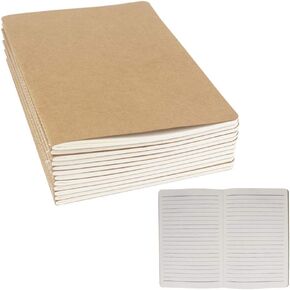 12 Pack Graph Paper Notebook Journal Notebook Square Grid Paper Notebook for Travelers, Students, Office - Subject Notebooks - A5 Size, 8.26"x5.5", 64 Square Grid Pages/32 Sheets