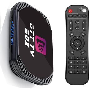 Android 11.0 TV Box 4GB RAM 32GB ROM TV Box MXIII Pro X4 Amlogic S905X4 64-bit Quad Core with Dual Wi-Fi 2.4G/5.0G, BT 4.0/ 3D Ultra HD 8K/ H.265/ 1000M LAN/USB 3.0 Smart TV Box