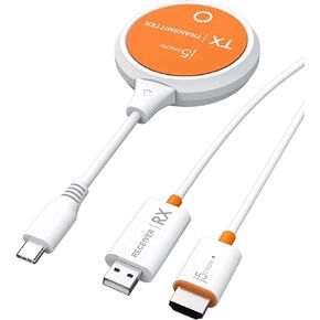 j5create ScreenCast USB-C to HDMI Wireless Display Transmitter and Receiver, Supports 1080p, Suitable for iPhone15, MacBook, iPad Pro, Chromebook, USB-C Laptops, and Android (JVAW62) in Saudi Arabia
