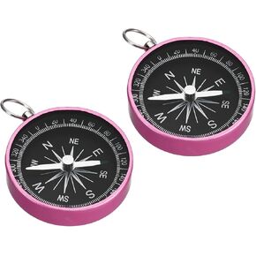 PATIKIL Pocket Compass, Sports Navigation Compass with Key Ring for Outdoors Camping Hiking in Kuwait