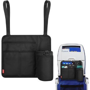 Airplane Seat Back Organizer & Storage, Airplane Tray Table Cover for Personal Items, Airline Seat Hanging Pockets Media Pouch,Reusable Travel Essentials, Fits Tablets, Cell Phone,Water Bottle (Black)