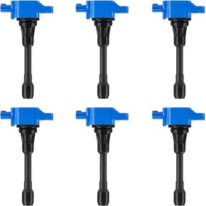 Ignition Coil Pack for INFINITI EX37 FX37 FX50 G37 M37 M56 Q40 Q50 Q60 Q70 Q70L QX50 V6Q X70 NISSAN 370Z 3.7L V6 5L V8, UF617 1788503 22448EY00A, 6 Pcs
