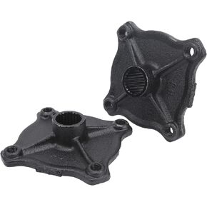 Fydun 2pcs 23 Tooth Spline 4 Stud Wheel Rear Axle Hub Steel Alloy Replacement Accessories for 110CC 150CC Quad Bike ATV Go Kart