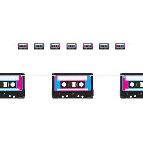 Beistle Retro Cassette Tape String Banner- 1 pc.