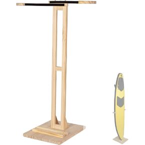 Surfboard Stand Racks, Indoor Display Stand Shortboard and Longboard Organizer Floor-standing Design, Storage & Display for Shortboard and Longboard, Wooden