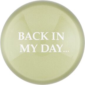 Creative Brands Paper Weights for Office-Glass Domed Motivational Paperweight by The Heartfelt Collection, 3-Inch Diameter, Creating