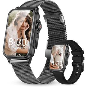 Smart Watch for Women (Answer/Make Call) 1.57" HD Fitness Tracker with Heart Rate Sleep Monitoring, IP68 Waterproof for Android and iOS