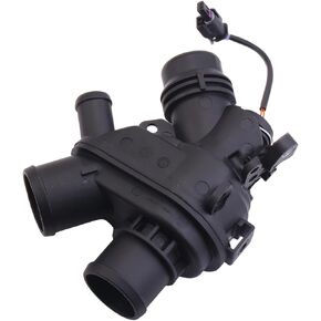 LR117568 Thermostat Housing Assembly with Sensor Harness AJ813986 for LR4 Range Rover Velar Sport XF XJ XE Engine Coolant Temperature Control Assy LR107288 LR095895