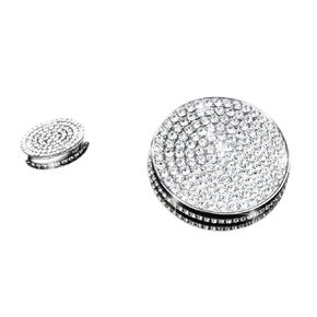 Compatible with Cadillac CT4 CT5 XT4 CT6 XT5 XT6 Bling Accessories for Women Control Volume Knob Cover Accessory (Silver)