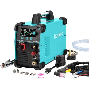 Plasma Cutter, Pilot Arc BTC500DP 7th Generation 50Amps Screen Display Dual Voltage 110/220V Digital Plasma Cutting Machine (BTC500DP 7GEN 110/220V)