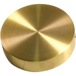 Zerodeko Brass Paperweight Brush for Goldendoodle Paper Weights for Office Decorating Tools Steel Bench Block Calligraphy Paperweight Metal Paperweight Round Brass Decor Round Paperweights