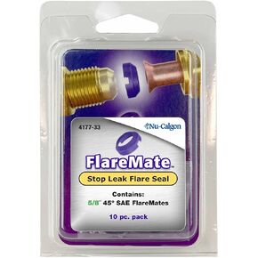 Nu-Calgon 4177-33 Includes Size 5/8" FlareMate Stop Leak Flare Seal 10 pc. Pack